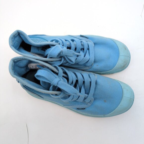 Palladium Pampa Hi Varsity Canvas Boots Blue Women’s 5 / Youth 3.5 Lace Up Retro - Picture 4 of 14